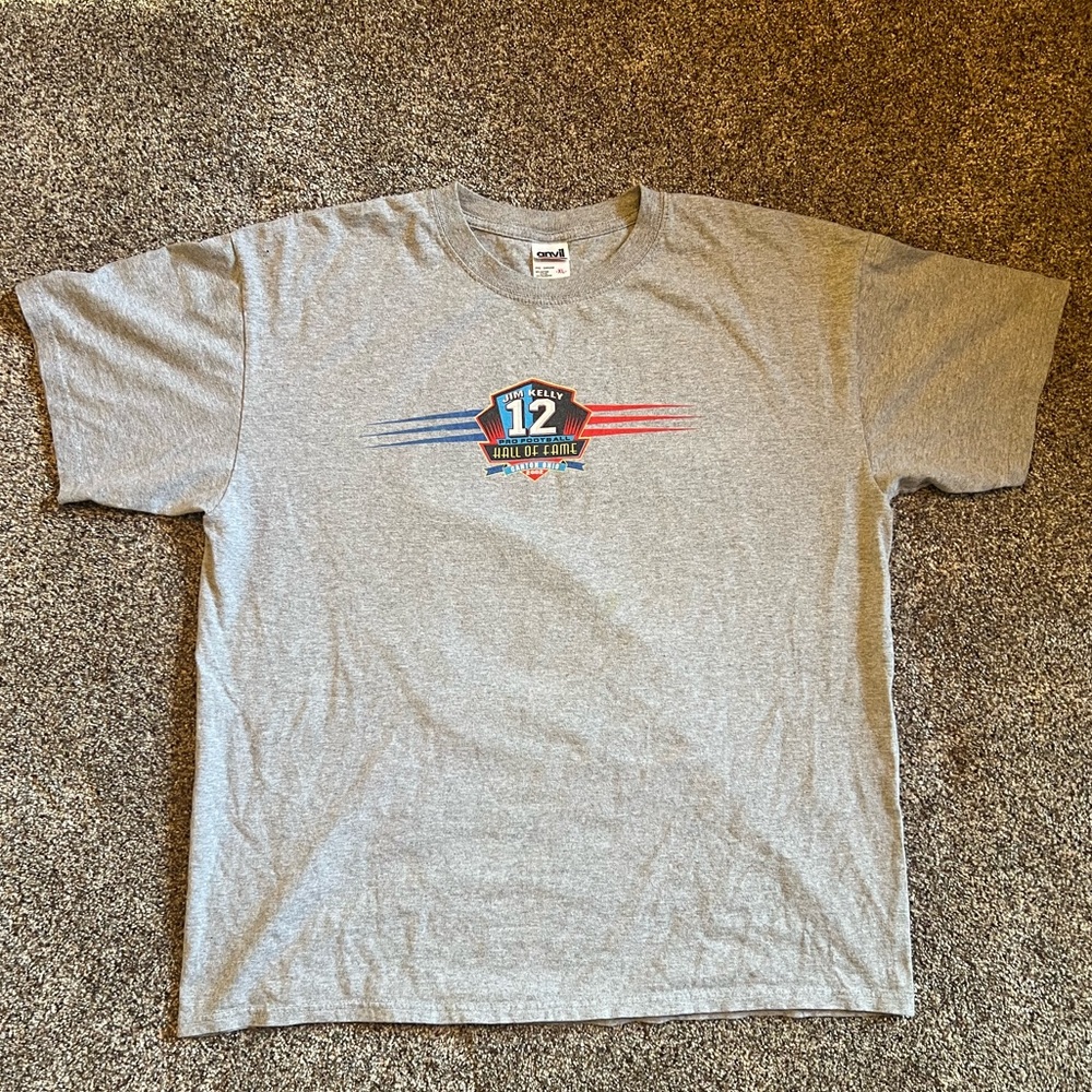 Vintage Buffalo Bills Jim Kelly Hall of Fame T Shirt 2002